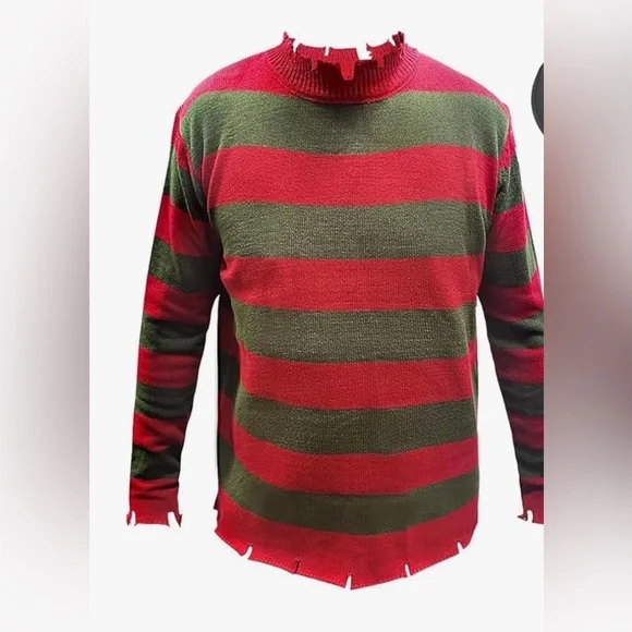 Freddy Krueger Crewneck Sweater in Red and Green - Picture 1 of 6